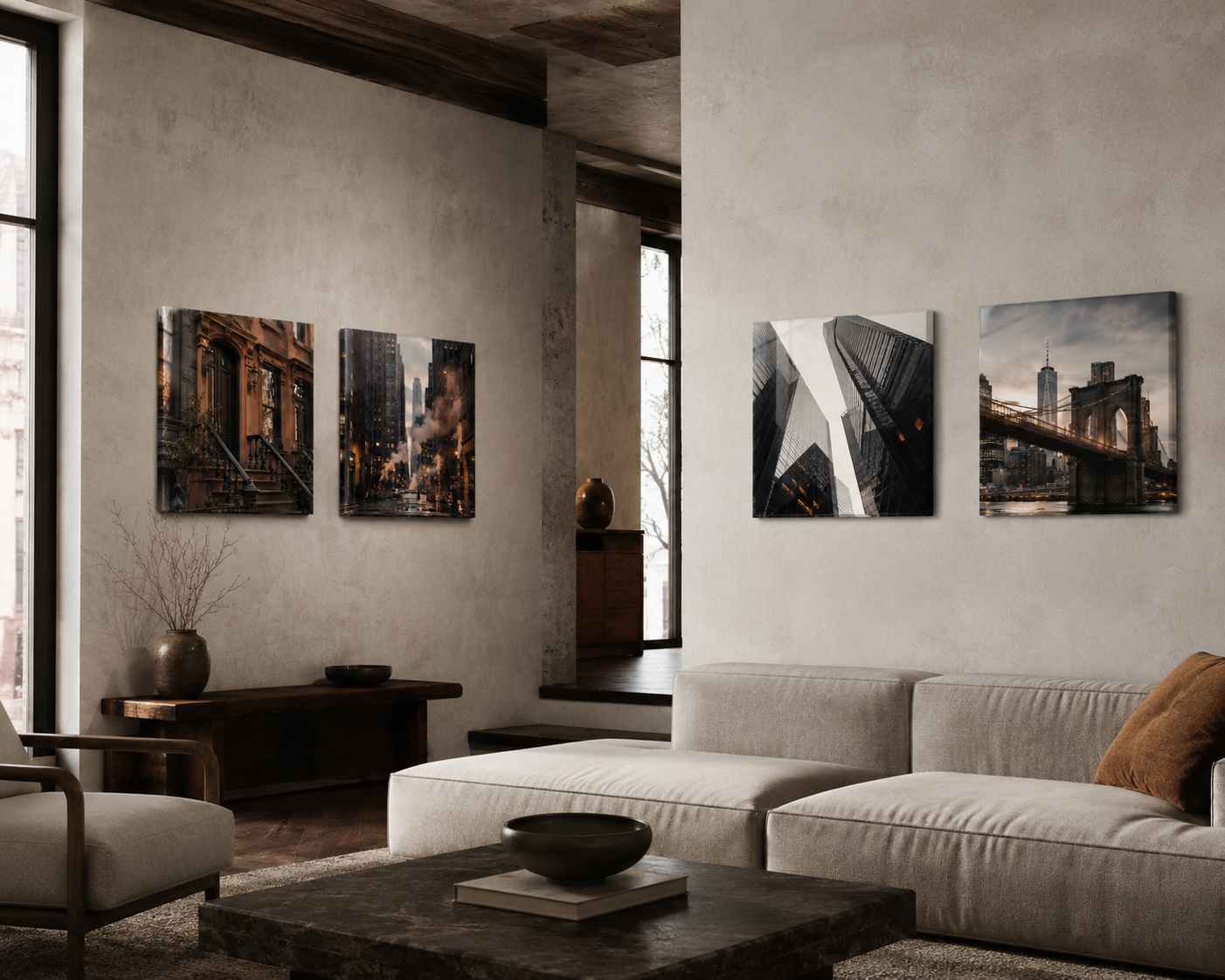 NEW YORK | 4-Piece Acrylic Wall Art Set