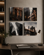 NEW YORK | 4-Piece Acrylic Wall Art Set