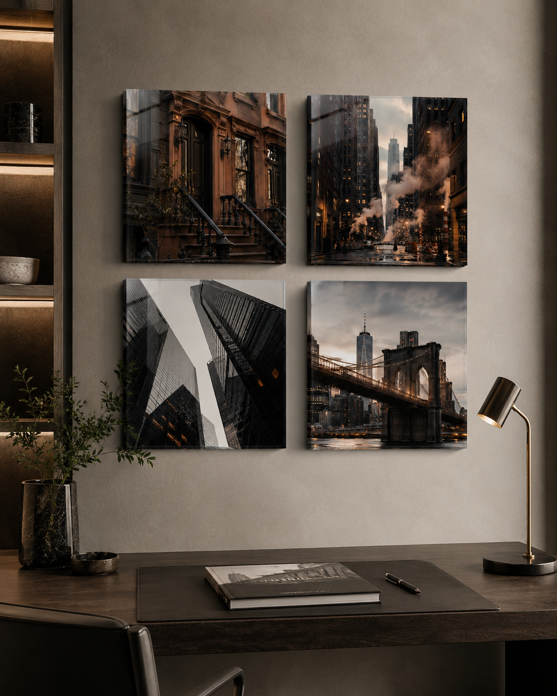 NEW YORK | 4-Piece Acrylic Wall Art Set