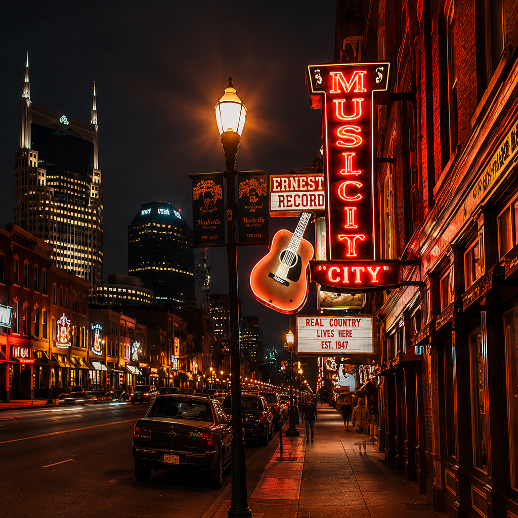 Nashville | 4-Piece Neon Dreams Acrylic Wall Art Set