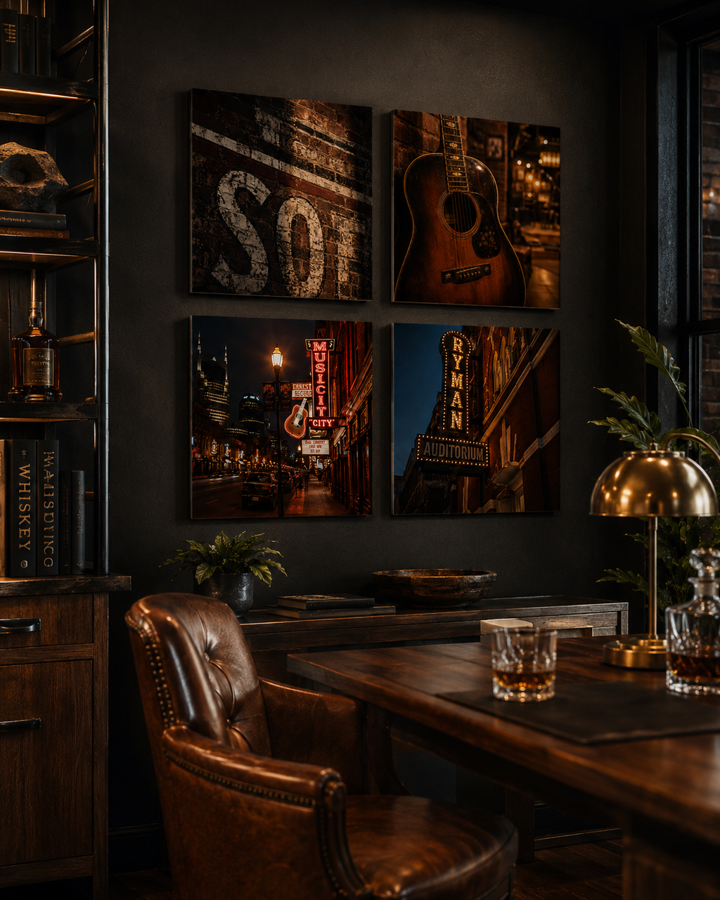 Nashville | 4-Piece Neon Dreams Acrylic Wall Art Set
