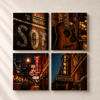 Nashville | 4-Piece Neon Dreams Acrylic Wall Art Set
