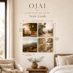 OJAI | 4-Piece Golden Valley Acrylic Wall Art Set