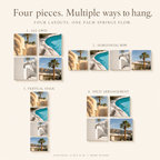PALM SPRINGS | 4-Piece Desert Modern Acrylic Wall Art Set