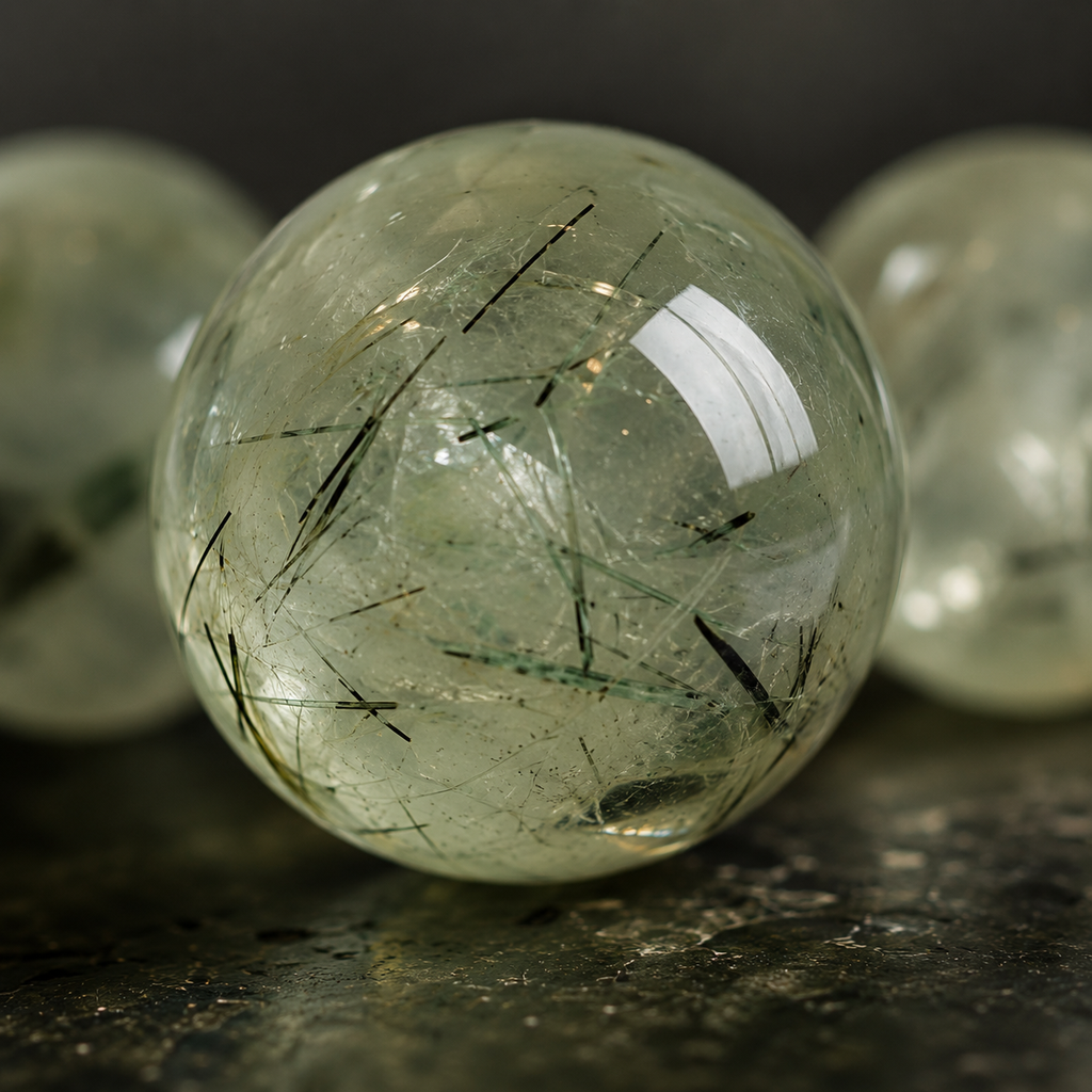 Prehnite Round Bead Bracelet - Unconditional Love