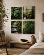 RAIN GARDEN | 4-Piece Acrylic Botanical Wall Art Set