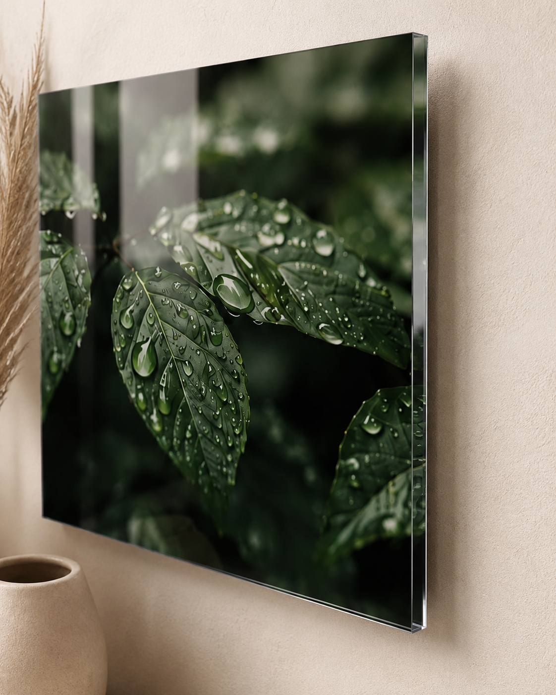 RAIN GARDEN | 4-Piece Acrylic Botanical Wall Art Set