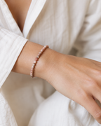 Rhodochrosite Round Bead Bracelet - Heart Awakening