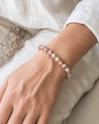 Rhodochrosite Round Bead Bracelet - Heart Awakening