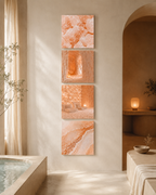 SALT ROOM | 4-Piece Acrylic Spa Wall Art Set
