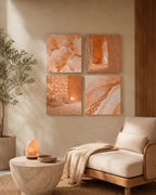 SALT ROOM | 4-Piece Acrylic Spa Wall Art Set
