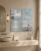 SOFT WATER | 4-Piece Acrylic Spa Wall Art Set