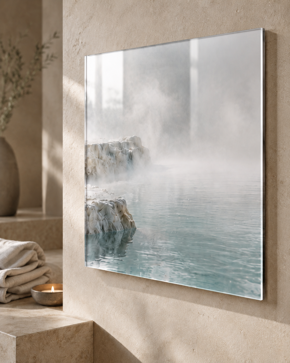 SOFT WATER | 4-Piece Acrylic Spa Wall Art Set