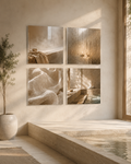 STEAM ROOM | 4-Piece Acrylic Spa Wall Art Set