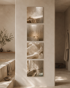 STEAM ROOM | 4-Piece Acrylic Spa Wall Art Set