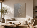 Coastal Sand Dune Acrylic Print — Minimal Beach Wall Art (French Cleat Hanging)