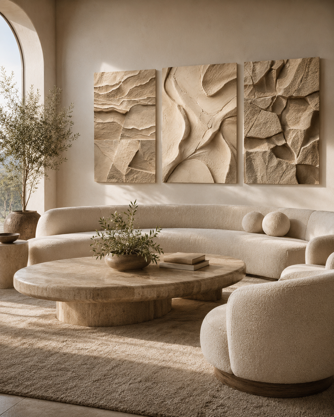 Sandstone | Canvas Triptych Art