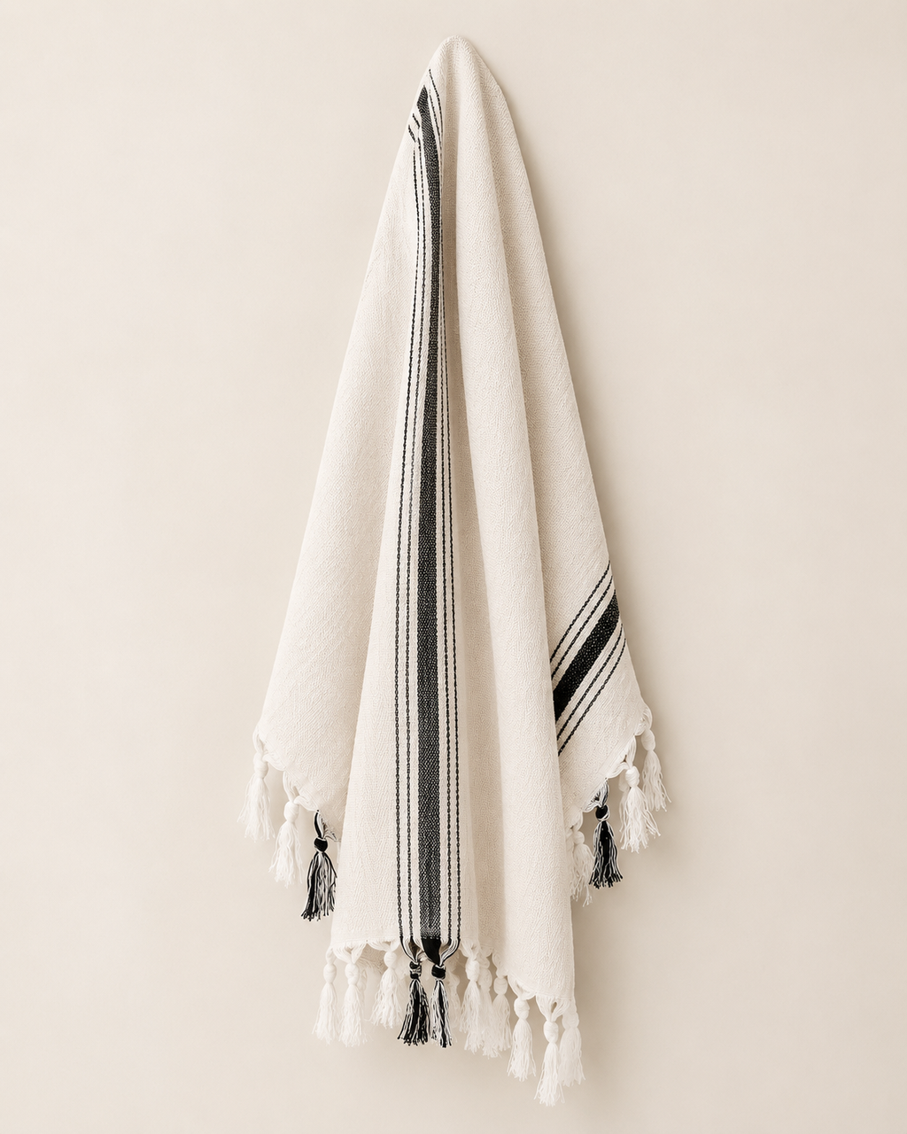 Savannah Turkish Cotton + Bamboo Hand Towel - Five Stripe