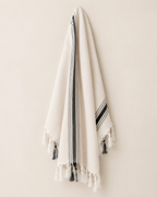 Savannah Turkish Cotton + Bamboo Hand Towel - Five Stripe