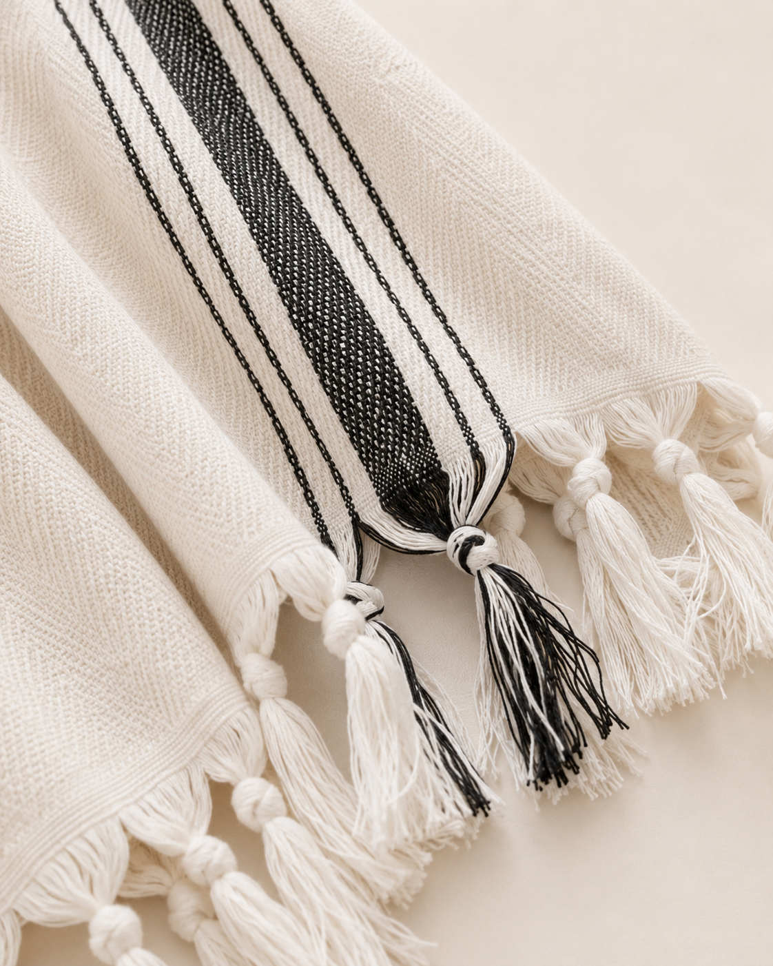 Savannah Turkish Cotton + Bamboo Hand Towel - Five Stripe