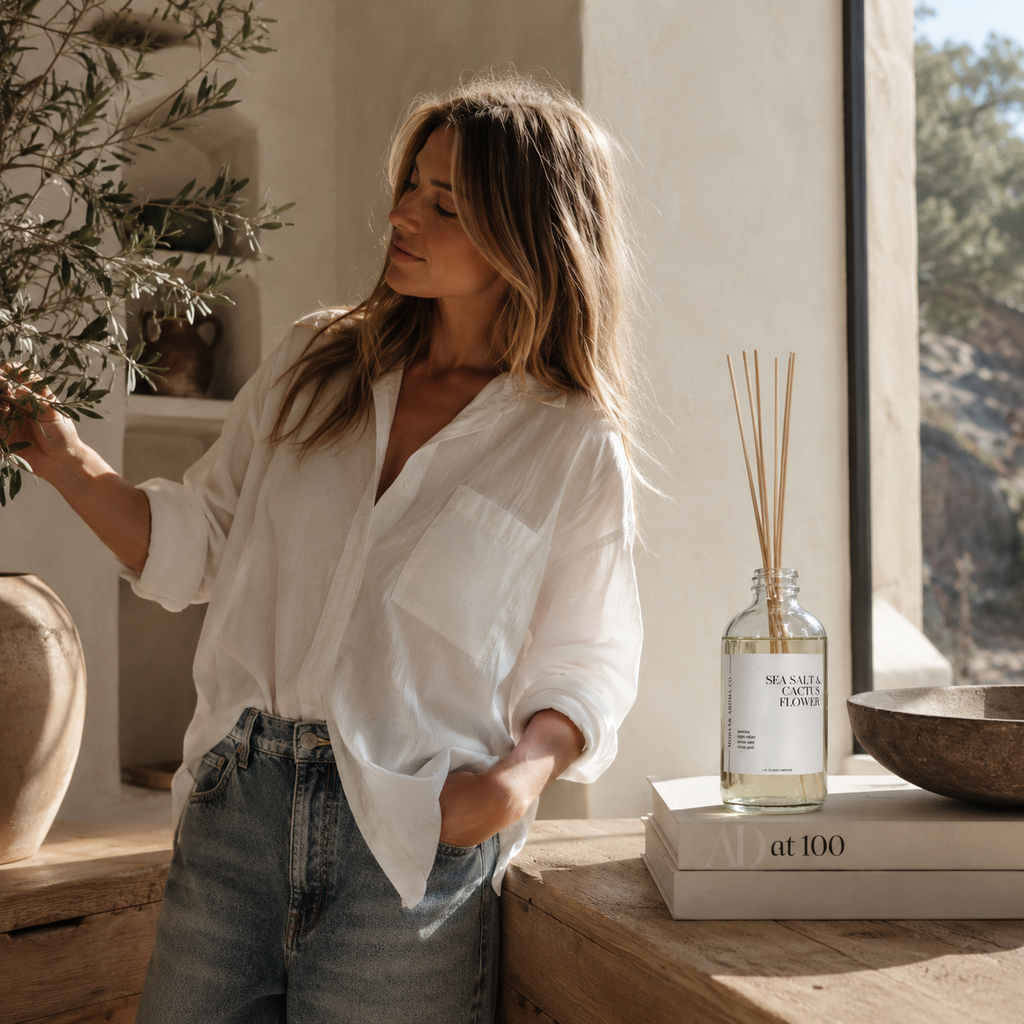 Sea Salt + Cactus Flower Reed Diffuser