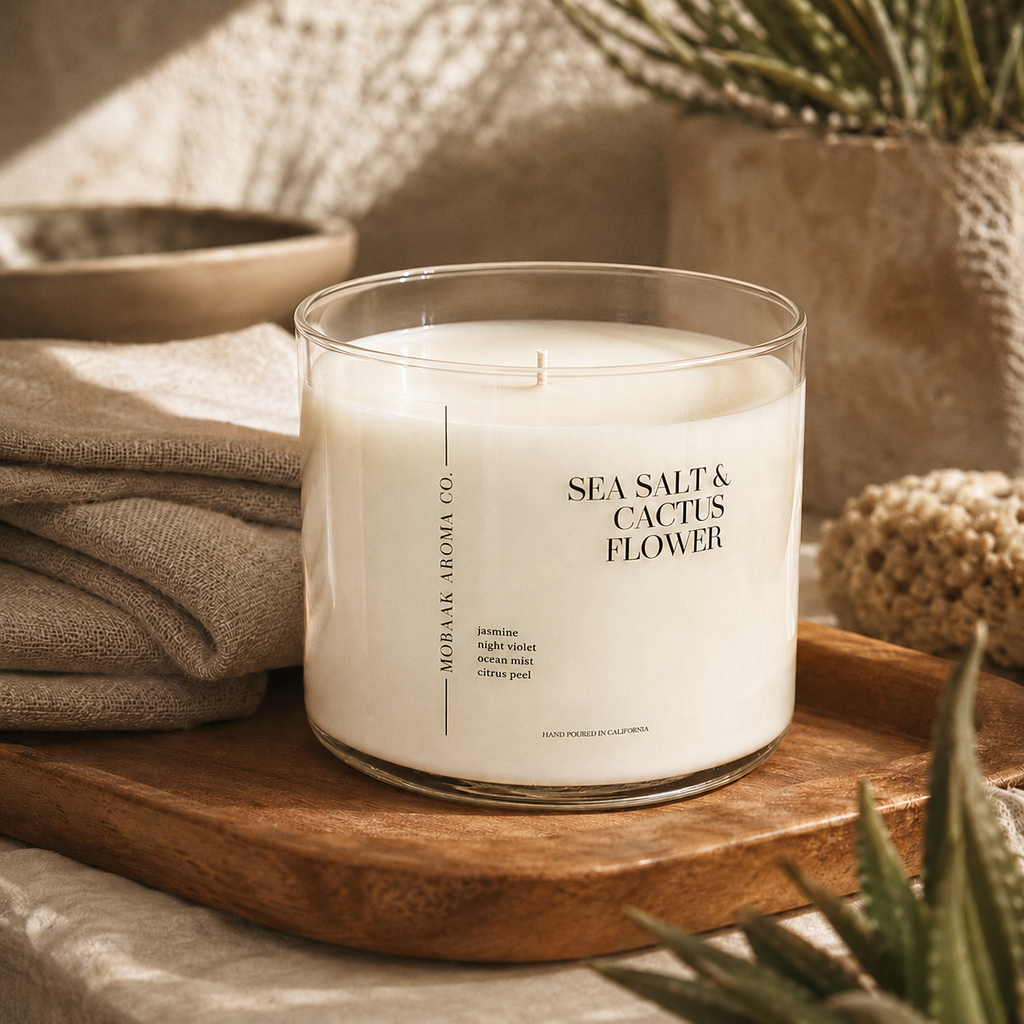 Sea Salt & Cactus Flower Candle