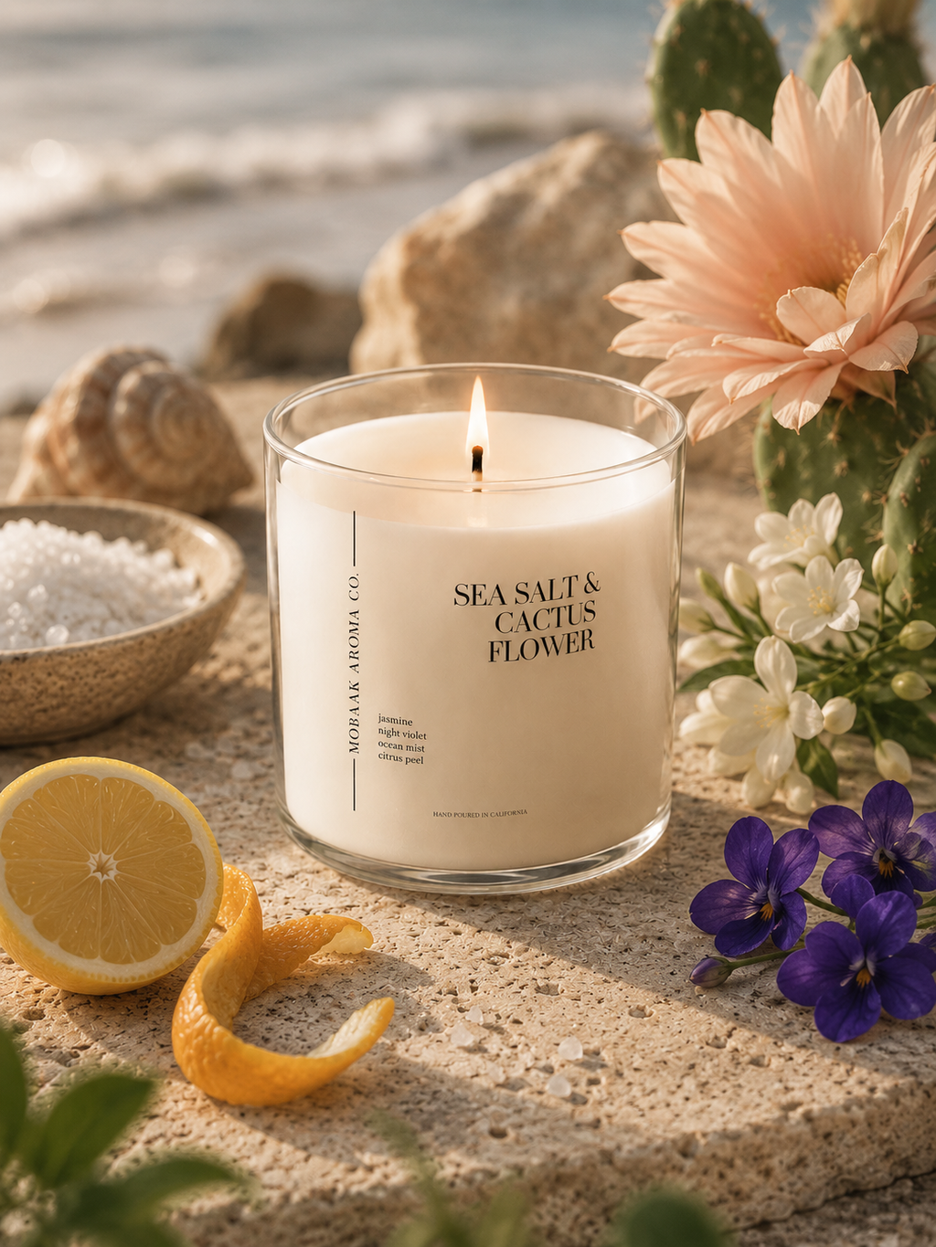 Sea Salt & Cactus Flower Candle