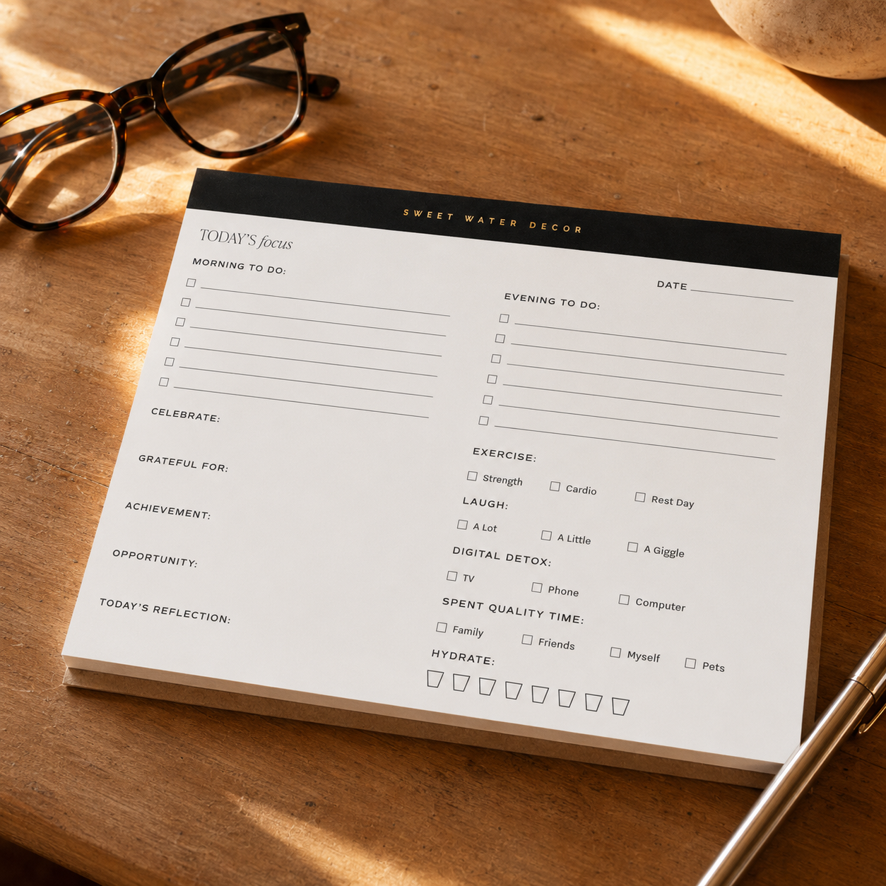 Self Care Notepad