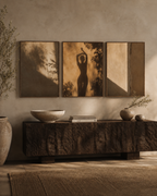 SHADOW DANCE | Framed Canvas Triptych
