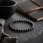 Shungite Round Bead  Bracelet - Longevity Prescription