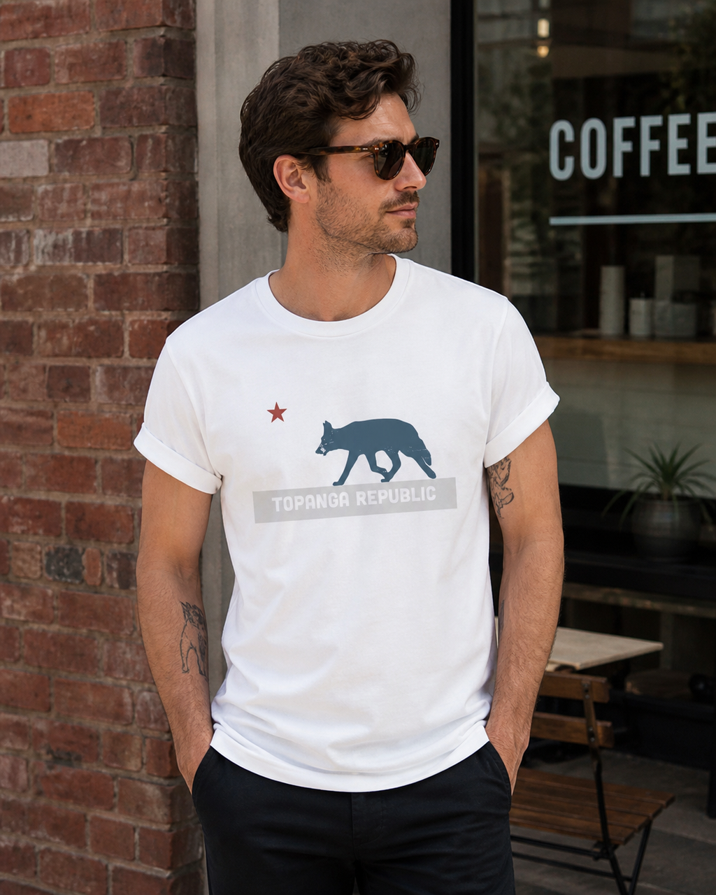 Topanga Republic Signature Logo Tee