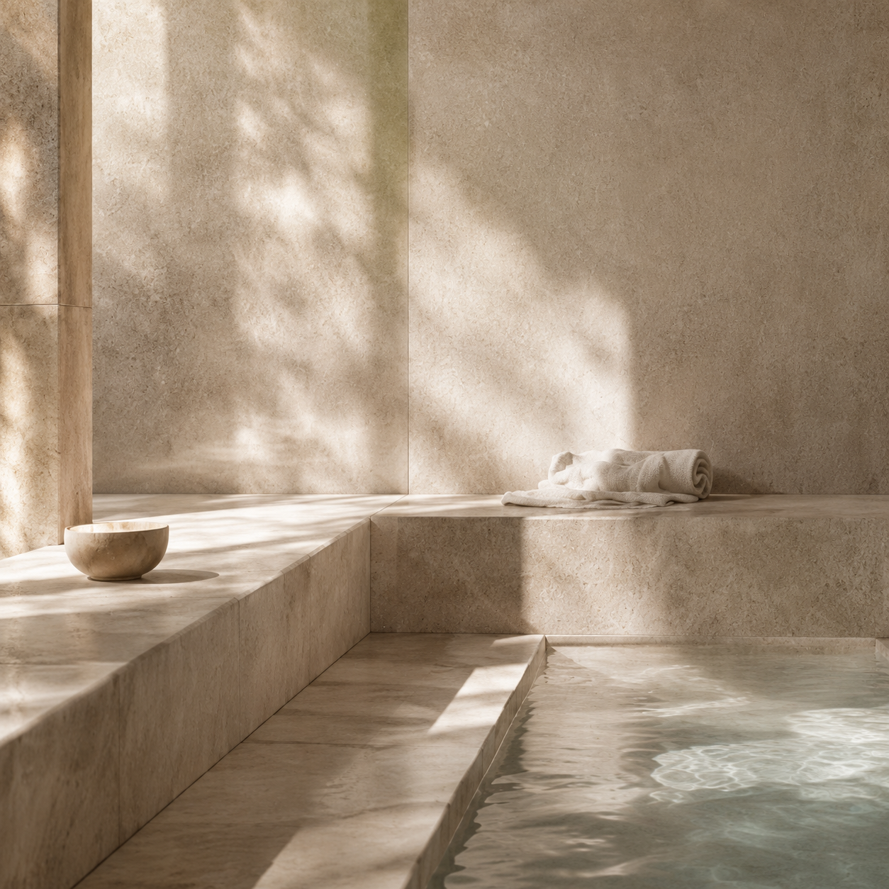 STEAM ROOM | 4-Piece Acrylic Spa Wall Art Set