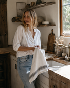 Striped Tea Towel - Three Stripes