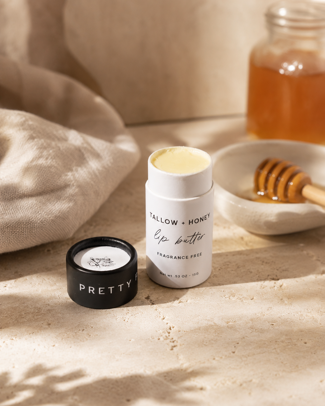 Tallow + Honey Lip Butter