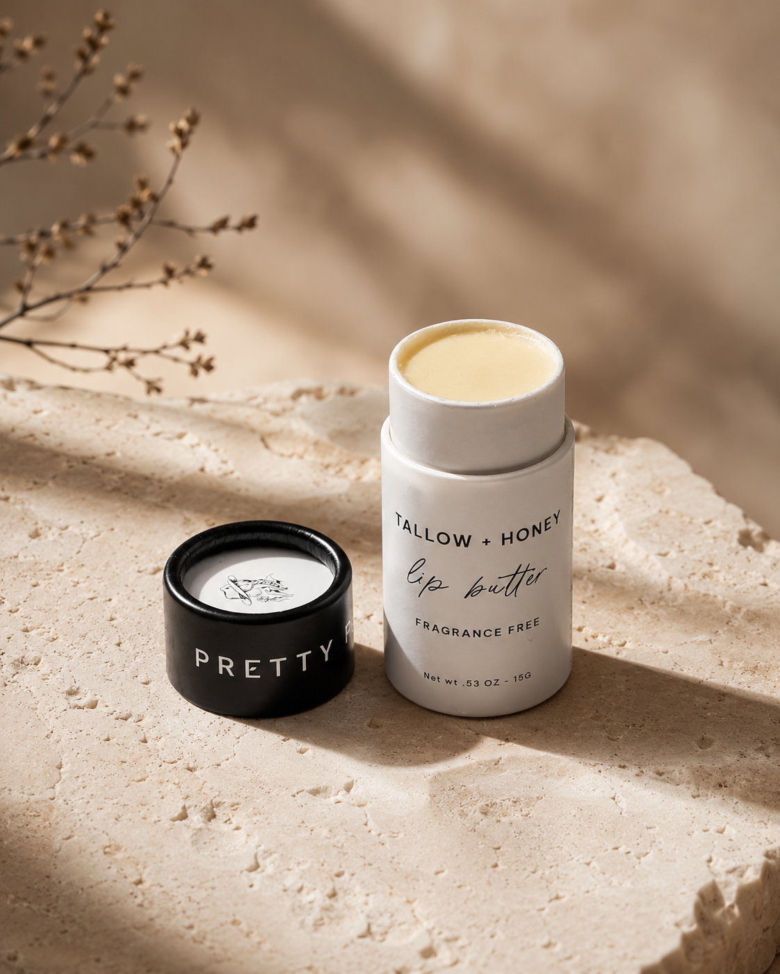 Tallow + Honey Lip Butter
