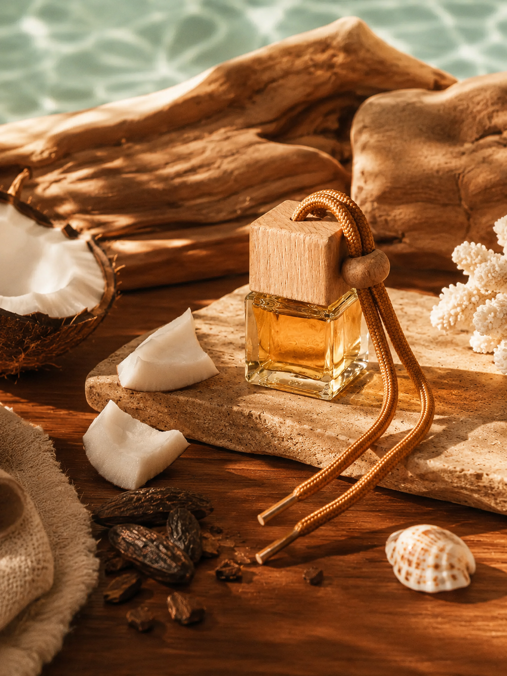 Teak & Coral Car Diffuser