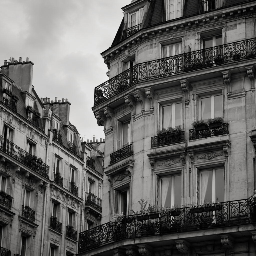 URBAN NOIR | Black & White City Element Pack