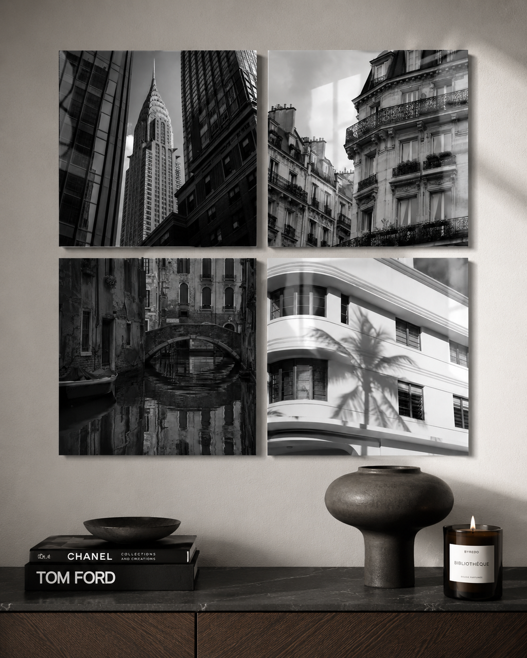 URBAN NOIR | Black & White City Element Pack