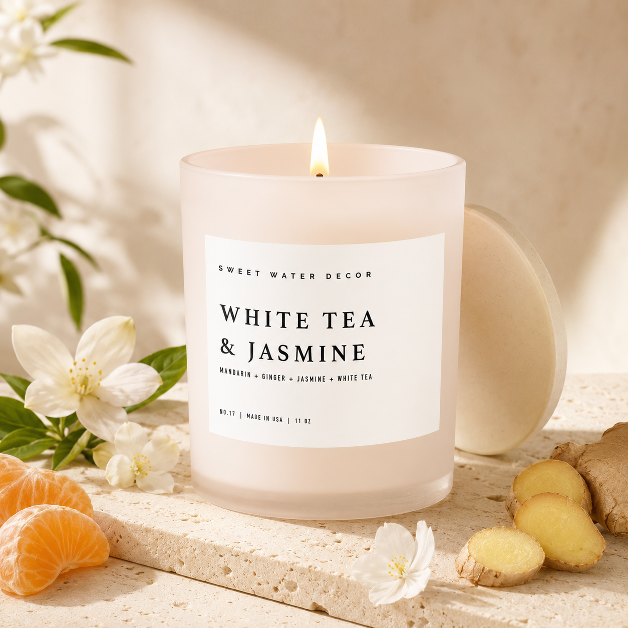 White Tea and Jasmine Soy Candle