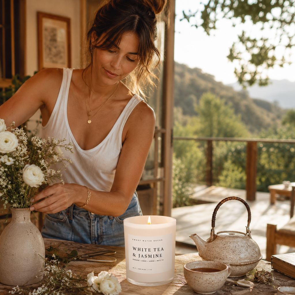 White Tea and Jasmine Soy Candle