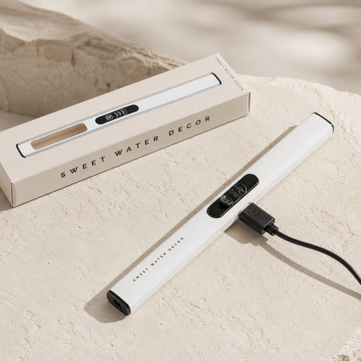 White Electric Lighter
