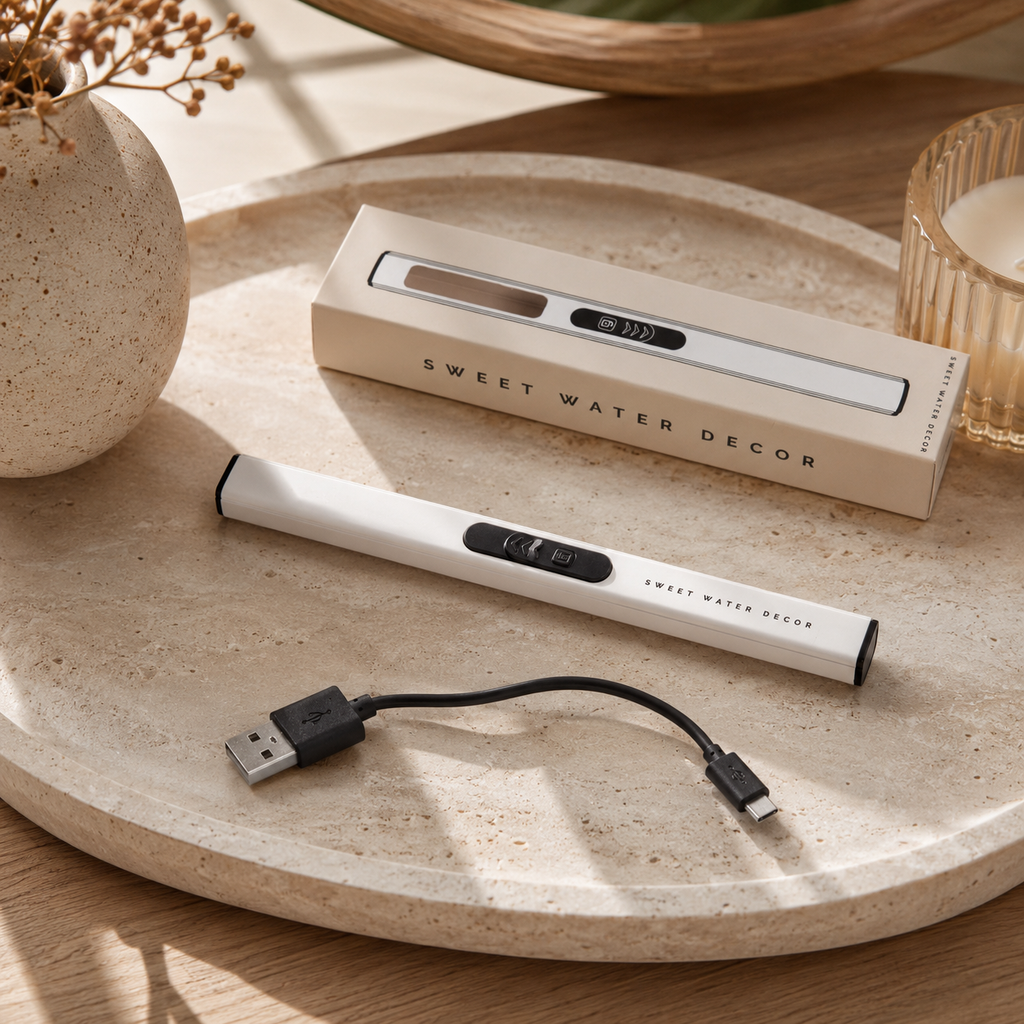 White Electric Lighter
