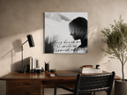 Moody Acrylic Wall Art, Black and White Quote Print, Drunk on Souls Photograph