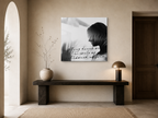 Moody Acrylic Wall Art, Black and White Quote Print, Drunk on Souls Photograph